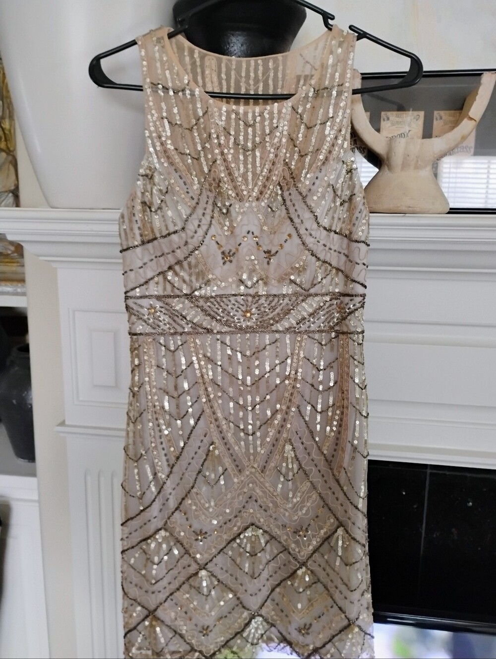 NEW Beautiful... Without Tags..Sue Wong Gold-Beaded Dress
